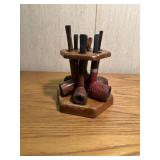 Pipes on stand
