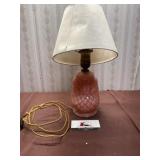 Pink art Deco Table Lamp