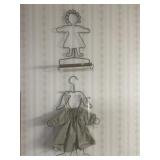 Metal Towel rack and bunny