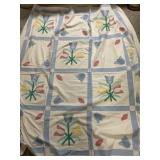 Quilted Shower curtain