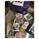 Jewelry, patches, pins, misc