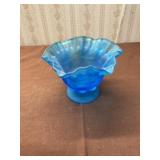 Westmore frosted blue candy dish