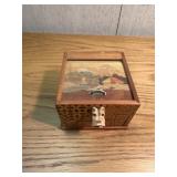 Ornate wooden trinket box