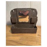 Tin wall comb brush holder