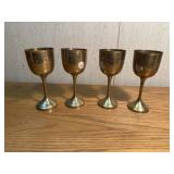 Brass goblets
