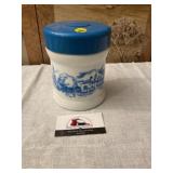 Milk glass canister