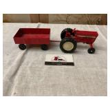 International tractor and wagon