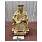 Vintage Seated Qianlong Emperor on Dragon Throne