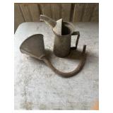 Galvanized oil cannon funnel