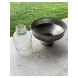 Separator strainer and jar