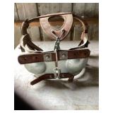 Leather bull blinders