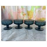 Blue Glass Sorbet Dishes