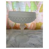 Frosted Glass Compote