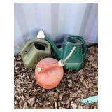 Gas and watering cans