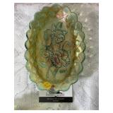 Imperial glass poppy dish