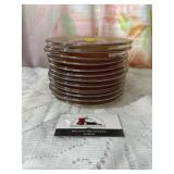 Carnival glass Marigold, dessert, dishes