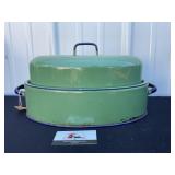 Vintage Enamel Roasting Pan