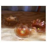 Carnival glass bowls