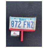 Iowa License Plate Dust Pan