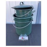 Green enamelware