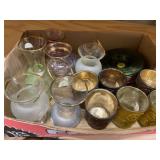 Vintage votives and glassware