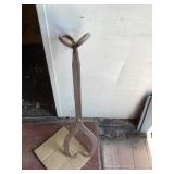 Iron tongs