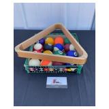 Vintage billiard balls