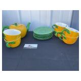 Dish set marked Japan