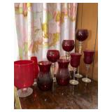 Red Glassware