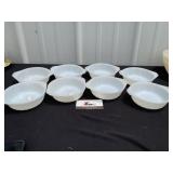 Fire King White Swirl Dishes
