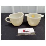 Fire King Cream  and Sugar Dishes