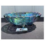 Purple Carnival Glass Dish