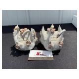 Ceramic Swan Trinket Boxes
