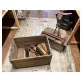 Wooden Crate With Shoe