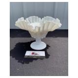 Westmoreland Grape MILK glass Dish