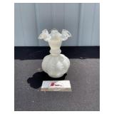 Fenton Silver Crest Ruffled Vase