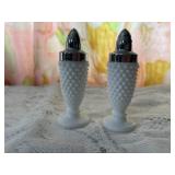 Milk Glass hobnail Salt and Pepper