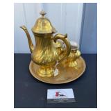 Brass dish set