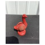 Cast-iron goose shoes advertising
