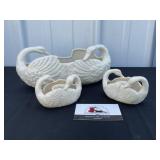 Hinode planter and candle holders