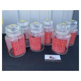 Vintage candy canisters