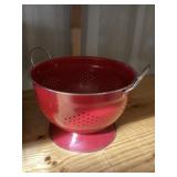 Red colander/strainer