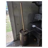 Stoneware Butter Churn