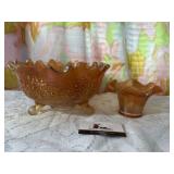 Marigold, Carnival glass bowls