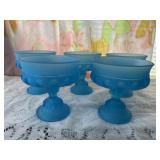 Indiana Glass Blue Satin