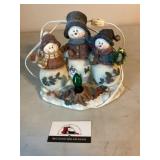 Light up snowman decor
