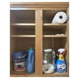 Laundry room cupboard contents
