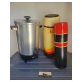 Thermos and coffee urn