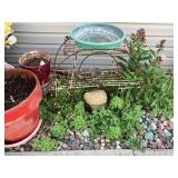 Planters and stand