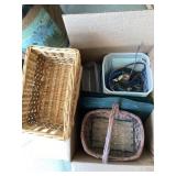 Wicker baskets and misc